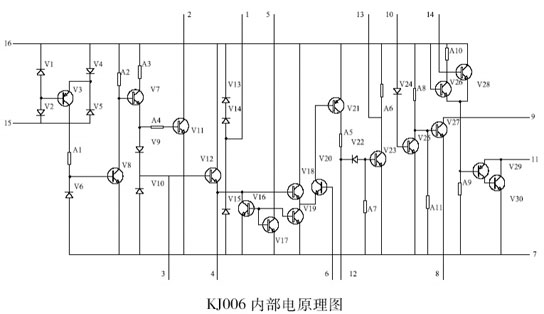 KJ005/KJ006 可控硅移相电路内部原理图