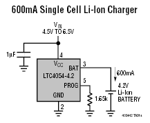 LTC4054-4.2 应用电路图